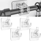 Rods Clips Hook Self Adhesive ( Pack of 10 )
